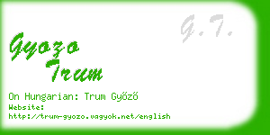 gyozo trum business card